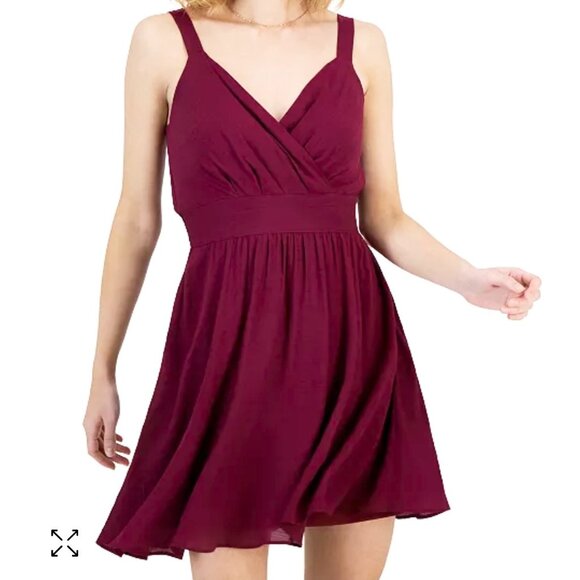 INC International Concepts Mini‎ Dress Sleeveless XL Blackberry Pie MRP: $89.50 - Picture 1 of 14